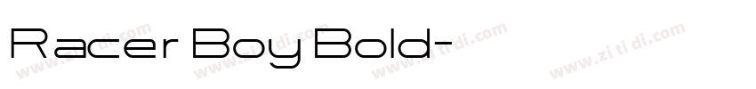 Racer Boy Bold字体转换